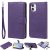 iPhone 12 Wallet Magnetic Detachable 2 in 1 Case Purple