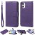 iPhone 12 Mini Wallet Magnetic Detachable 2 in 1 Case Purple