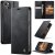 CaseMe iPhone 13 Mini Magnetic Wallet Case with RFID Blocking Black