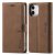 Forwenw iPhone 12 Mini Wallet Magnetic Kickstand Case Brown