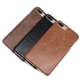 Genuine Leather Matte iPhone 7 Plus Hard Back Cover Case