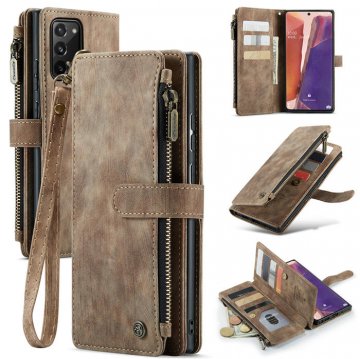 CaseMe Samsung Galaxy Note 20 Wallet kickstand Case Coffee