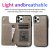 Mandala Embossed iPhone 11 Pro Max Case with Card Holder Gray