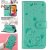 iPhone 11 Pro Embossed Cat Bee Wallet Magnetic Stand Case Green