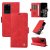 YIKATU Samsung Galaxy S20 Ultra Skin-touch Wallet Kickstand Case Red