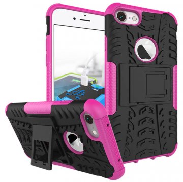 Hybrid Rugged iPhone SE 2020 Kickstand Shockproof Case Rose
