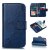 iPhone 7/8 Wallet 9 Card Slots Stand Crazy Horse Leather Case Blue
