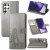 Four Leaf Clover Wallet Magnetic Case Gray For Samsung
