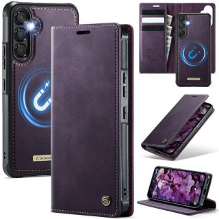 CaseMe Samsung Galaxy A54 5G 2-in-1 Magnetic Wallet Case with RFID Blocking Purple