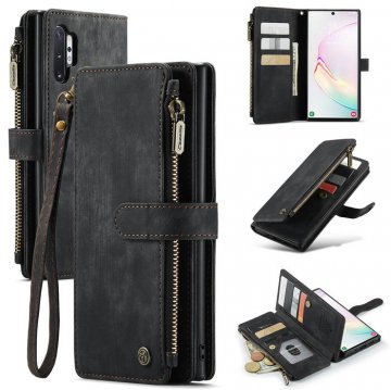 CaseMe Samsung Galaxy Note 10 Plus Wallet Kickstand Case Black