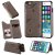 iPhone 6/6s Bee and Cat Embossing Magnetic Card Slots Stand Cover Gray