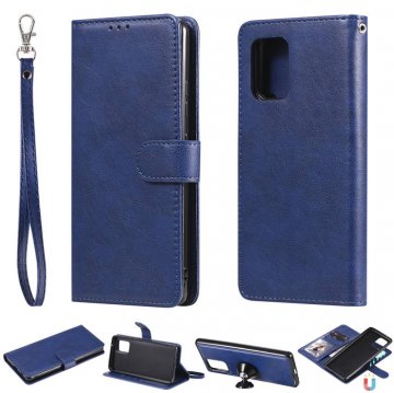 Samsung Galaxy A91/S10 Lite Wallet Detachable 2 in 1 Case Blue