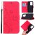 Samsung Galaxy S20 Ultra Butterfly Pattern Wallet Magnetic Stand Case Red