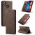 CaseMe Samsung Galaxy A20 Wallet Stand Magnetic Case Coffee