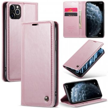 CaseMe iPhone 11 Pro Max Wallet Kickstand Magnetic Case Pink