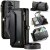 CaseMe Samsung Galaxy S26 Plus RFID Blocking Wallet Crossbody Case with Wireless Charging Black