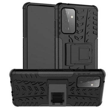Samsung Galaxy A72 Hybrid PC + TPU Stand Case Black