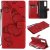 Huawei P Smart 2021 Embossed Butterfly Wallet Magnetic Stand Case Red