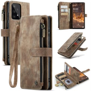 CaseMe Samsung Galaxy A33 5G Wallet Kickstand Case Coffee