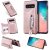 Samsung Galaxy S10 Wallet Magnetic Shockproof Cover Rose Gold
