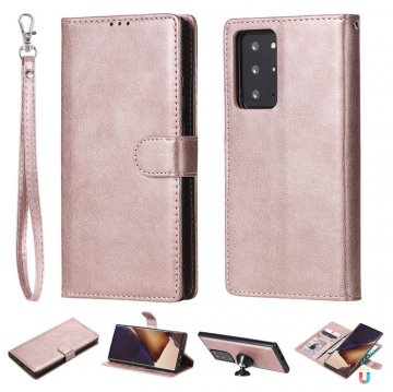 Samsung Galaxy Note 20 Ultra Wallet Detachable 2 in 1 Case Rose Gold