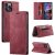 Autspace iPhone 14 Pro Max RFID Blocking Wallet Case Red