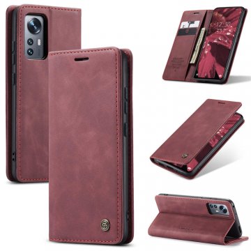 CaseMe Xiaomi 12/12X Wallet Magnetic Case Red