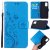 Samsung Galaxy S20 Plus Butterfly Pattern Wallet Magnetic Stand Case Blue