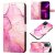 Marble Pattern Moto G Stylus 5G 2021 Wallet Case Purple Gold