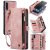 CaseMe Samsung Galaxy A70 Wallet Case with Wrist Strap Pink