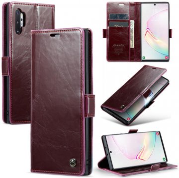 CaseMe Samsung Galaxy Note 10 Plus Wallet Kickstand Magnetic Case Red