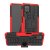 Samsung Galaxy A12 5G Hybrid Rugged PC + TPU Kickstand Case Red