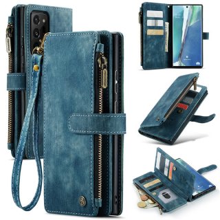 CaseMe Samsung Galaxy Note 20 Ultra Wallet Kickstand Case Blue