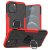 iPhone 12 Pro Max Hybrid Rugged PC + TPU Ring Kickstand Case Red