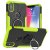 iPhone X/XS Hybrid Rugged PC + TPU Ring Kickstand Case Green