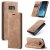 CaseMe Samsung Galaxy S8 Wallet Kickstand Magnetic Case Brown