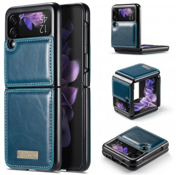 CaseMe Samsung Galaxy Z Flip3 5G PU Leather Case Blue