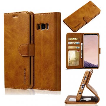 LC.IMEEKE Samsung Galaxy S8 Wallet Stand PU Leather Case