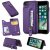 iPhone 7/8 Wallet Magnetic Kickstand Shockproof Cover Purple