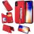 iPhone XS Wallet Magnetic Kickstand Shockproof Cover Red