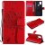 OnePlus Nord N10 5G Embossed Tree Cat Butterfly Wallet Stand Case Red