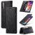 Autspace Samsung Galaxy A70 Wallet Kickstand Magnetic Case Black