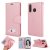 Huawei P30 Lite Cat Pattern Wallet Magnetic Stand Case Pink