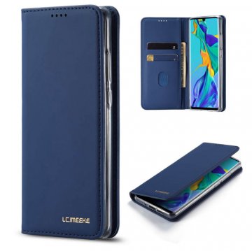 LC.IMEEKE Huawei P30 Pro Wallet Magnetic Kickstand Case Blue
