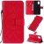 Samsung Galaxy A71 5G Embossed Sunflower Wallet Stand Case Red