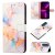 Marble Pattern Motorola Edge 2021 Wallet Stand Case Marble White