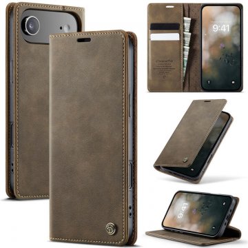 CaseMe iPhone Air Magnetic Wallet Case with RFID Blocking Coffee