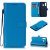 Samsung Galaxy A30 Wallet Kickstand Magnetic Leather Case Sky Blue