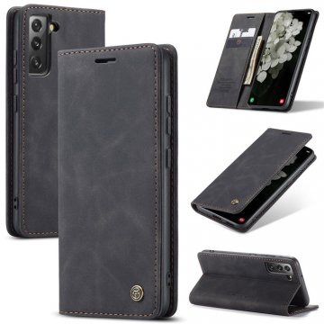 CaseMe Samsung Galaxy S22 Plus Wallet Magnetic Case Black