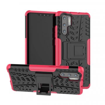 Huawei P30 Pro Hybrid Rugged PC + TPU Kickstand Case Rose